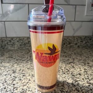 Wawa Branded Double Wall Tumbler - Red, Yellow, Brown
